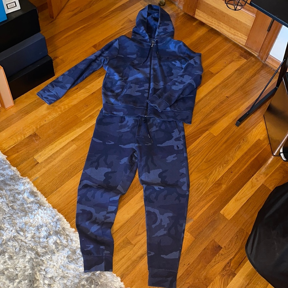 Blue Camo Ralph Lauren Polo Sweat Suit